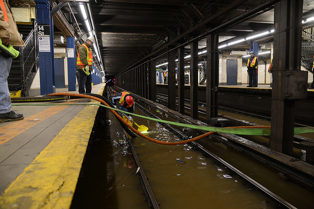 broken subway tracks