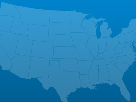 blue usa map